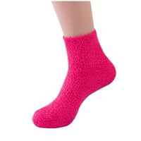 Čarape za žene i muškarce Jioakfa jeseni i zimske bombone u boji ženske čarape srednje cijevi čarape koraljne
