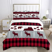 Božićna posteljina Djeda Božićnjaka, setovi posteljine, Setovi božićnih deka od sobova, pokrivač za poplun za