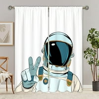 Zavjese izbor džepne zavjese za filtriranje svjetla duge prozorske zavjese za dnevnu sobu moderan astronautski