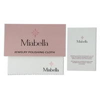 Miabella Women's 1- Carat T.G.W. Stvoren bijeli safir i karat T.W. Dijamantni zaručnički prsten u bijelom zlatu