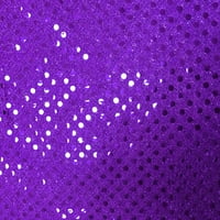 Shason Textile 37,5 ”1. MARDS Široko šljokice pleteni šljokica holografska tkanina, ljubičasta