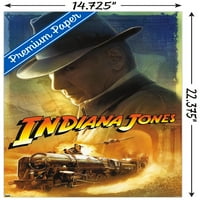 Indiana Jones i sudbinski brojčanik-plakat na zidu u šeširu, 14.725 22.375