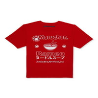Maruchan Boys Ramen Grafička majica za vrat grafičke ekipe, veličine 8-18