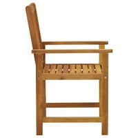 Set vanjskih stolica s jastukom, Set vanjskih stolica za blagovanje od bagremovog drveta, drvene stolice za terasu