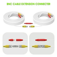 -Izvod kabela za napajanje Geek 25FT White, praktično žicu za zaštitu od atmosferskih utjecaja, zamjena kabela