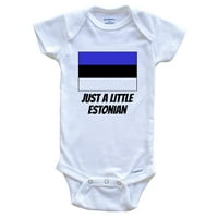 Samo malo estonske slatke estonije zastave dječje bodysuit, 6 mjeseci bijelo