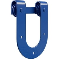 Premium Horseshoe Roller vješalica W Bolts za vrata staje za 1 4 vrata, plava vrpca