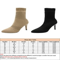 SANVIGLOR WOMEN SOCK čizme visoke pete čizme za šiljastu nogu stiletto čizme formalne casual comfort haljine cipele