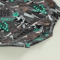 Ciycuit dječja odjeća Boho print s kratkim rukavima s kapuljačom rumper kombinezon jedan odjeća za bodysuit