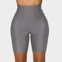 HHEI_K Women Yoga hlače s džepovima Žene Stretch Bike Shorts Work Short Mini Sportske hlače visoki struk