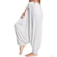 Joga hlače modne jednobojne joga hlače udobne Ležerne sportske hlače visokog struka tajice