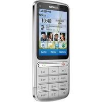 Nokia C C3- dodirni i tip MB značajka telefona, 2.4 LCD 320, 3,5 g, srebro