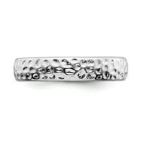 Sklopivi prsten od punog sterling srebra Veličina 10