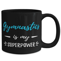 Gimnastika je moja supersila 15oz šalica za kavu smiješni sportaš poklon 15oz šalica za kavu