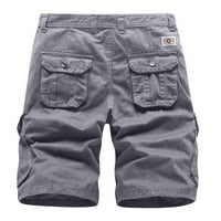 Muške Casual hlače, obične kratke hlače, ulične kratke hlače s džepovima i patentnim zatvaračem, muške teretne