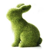 Uskršnji ukrasi zečića od mahovine, minijaturni zeleni travnati zec za vrtne terase i travnjake