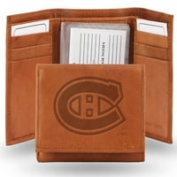 Montreal Canadiens utisnuta kožna kožna trostruka novčanika