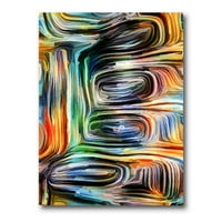 Spiralna fuzija u boji vii slikanje platna umjetnički tisak
