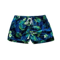 Kratke hlače za plažu za par, donji dio s elastičnim strukom, ljetne kratke hlače s cvjetnim printom, Mini hlače