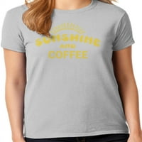 Grafička Amerika kava citira kolekciju ženskih grafičkih majica