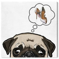 Wynwood Studio Mode and Glam Wall Art Canvas Otisci cipele Chew Toy Dream - Smeđa, bijela