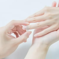 Temperamentni prsten princeze Kreativni pojedinačni prsten za otvaranje ženski modeli s prstenom za prste