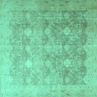 Tradicionalni pravokutni perzijski tepisi u tirkizno plavoj boji, 8 '10', za prostore koji se mogu prati u stroju