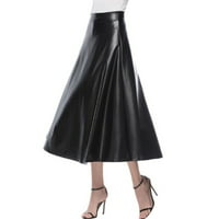 Ženske suknje Rasprodaja ljetna modna ženska kožna suknja Duga suknja suknja visokog struka