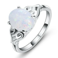 Keusn Opal Ring kreativni ljubav Oblik parovi prsten Dijamantski modni prsten Light Visoki stupanj W W