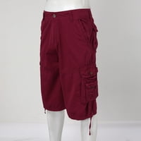 Muškarci Proljeće / Ljeto Udobne Ležerne tanke teretne kratke hlače s pet četvrtina, nepodstavljene kratke hlače