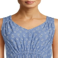Beachlunchlounge ženska haljina s tiskanom vratom