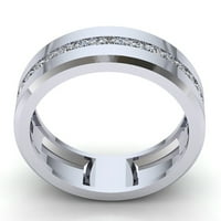 Autentični dijamant okruglog reza od 1,5 karata, muški zaručnički prsten za godišnjicu koji se može graditi u