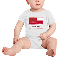 Ponosan što sam marokanska američka zastava Slatka dječja odjeća za bebe