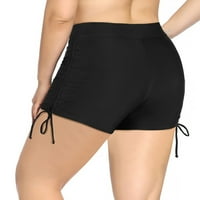 Ženske plivačke kratke hlače Plus size jednobojne tiskane hlače visokog struka brazilski bikini kupaći kostim