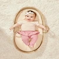 Little Star Organic Beby Girl PK Bodysuits s kratkim rukavima, veličina novorođenčeta - mjeseci