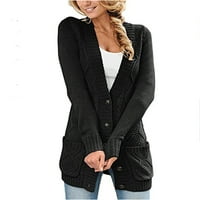 Moderna jakna za žene u donjem rublju Ženski džemper s otvorenim prednjim pletenjem, široki kratki kardigan s