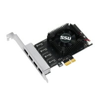 2,5 GB Ethernet PCIe Port Network kartice Adapter 2,5Gbps PCI RTL8125B CHIP RJ 2500Mbps LAN kartica s ventilatorom