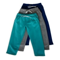 Prave Essentials Girls Fleece Tweatpants Open Botter Nog s džepovima 3-pak, veličine 7-18