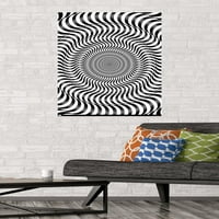 Zidni plakat s optičkom iluzijom u prugama zebre, 22.375 34