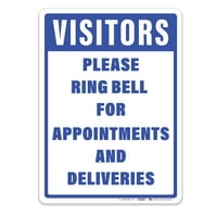 Posjetitelji, zazvonite kako biste zakazali sastanak i dogovorili dostavu.