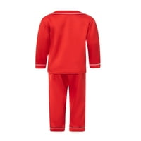 EyicMarn satensko lice roditelja-dijete odjeće pidžame laver dugi rukavi za spavanje