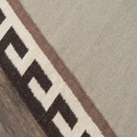 Ručno tkani vuneni tepih od Momeni Thompson Hinklee smeđa 7'6 9'6