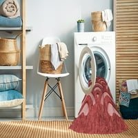 Ahgly Company stroj za pranje za pranje zatvorenog pravokutnog pravokutnika prijelazne prostirke crvene površine,