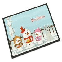 Vesele božićne pjesme minijaturni bijeli tepih za vrata