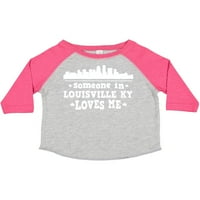 Inktastic Louisville Kentucky Netko me voli poklon majice ili majice za malu djecu