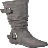 Kolekcija ženskog putovanja Jester- ekstra široko teleći koljeno High Slouch Boot siva fau antilop m