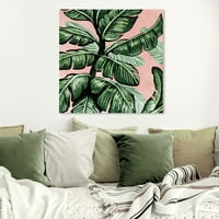 Wynwood Studio 'rumenilo tonirani lišće kvadratno' cvjetni i botanički zidni umjetnički platno print - zelena,