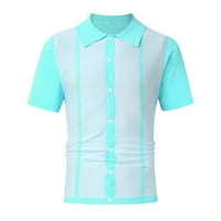Polo majice za muškarce proljetna i ljetna modna fleksibilnost Fleksibilnost Poslovno prugaste majice gornja pletena