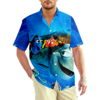 Muške majice s printom pronalaženje Dori, pronalaženje Nemo u havajskom stilu, ljetne Ležerne havajske košulje