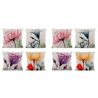 Ukrasni cvjetni cvjetni jastuci za jastuke 18, jastučnici za bacanje seoskih kuća set kolica za jastuk za dekor